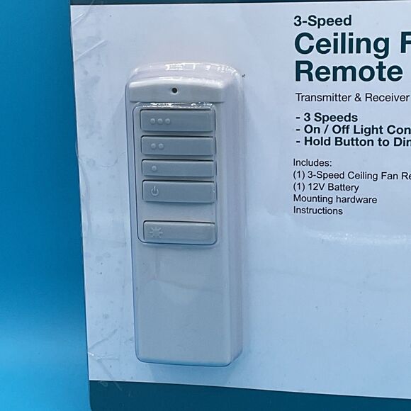 3 Speed Ceiling Fan Remote Control Transmitter + Receiver 363-5811 Patriot - Picture 7 of 7